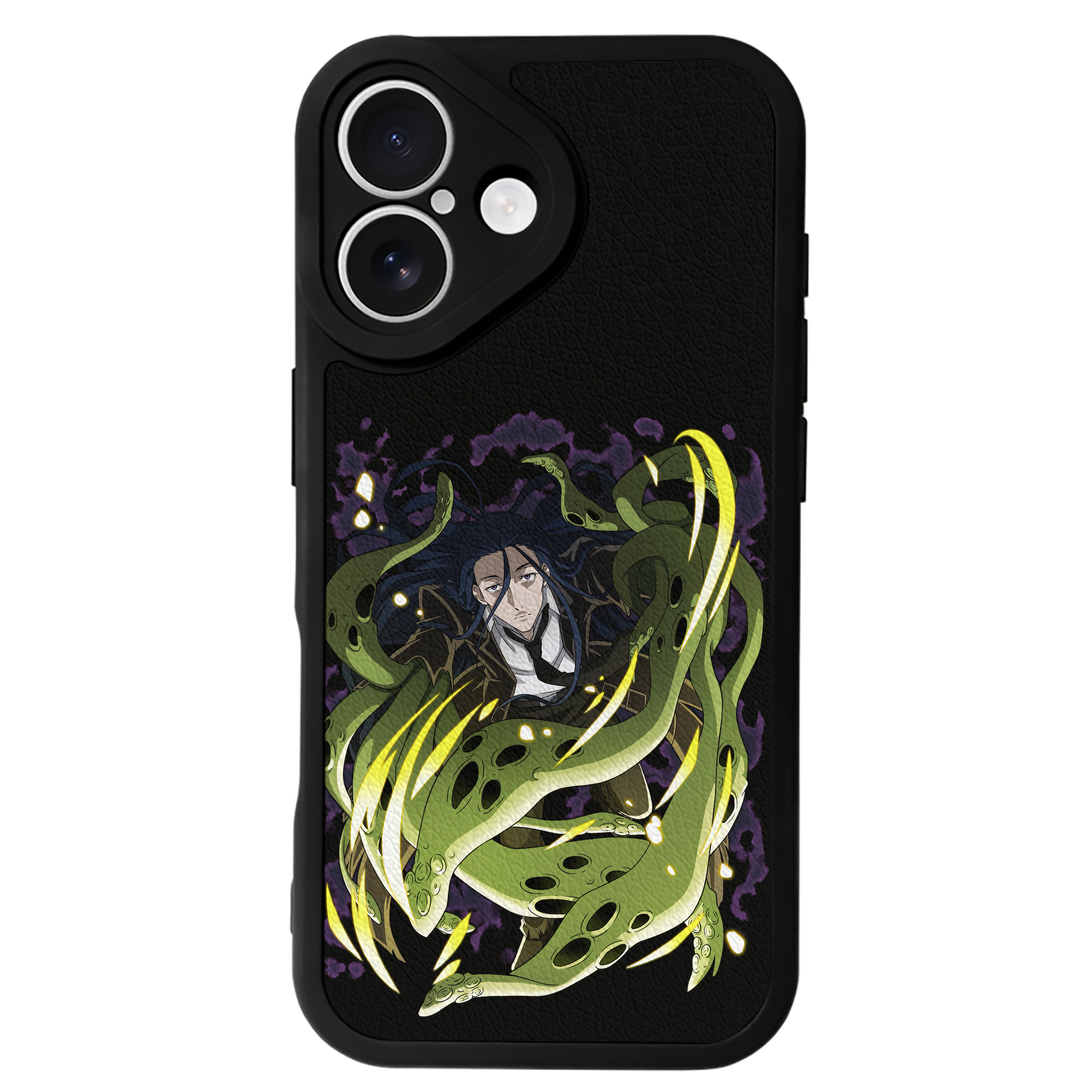 （画像用） 文豪ストレイドッグス Bungo Stray Dogs 【iPhone 16シリーズ対応】シリコンスマホケース（レザー調） 材質：シリコン